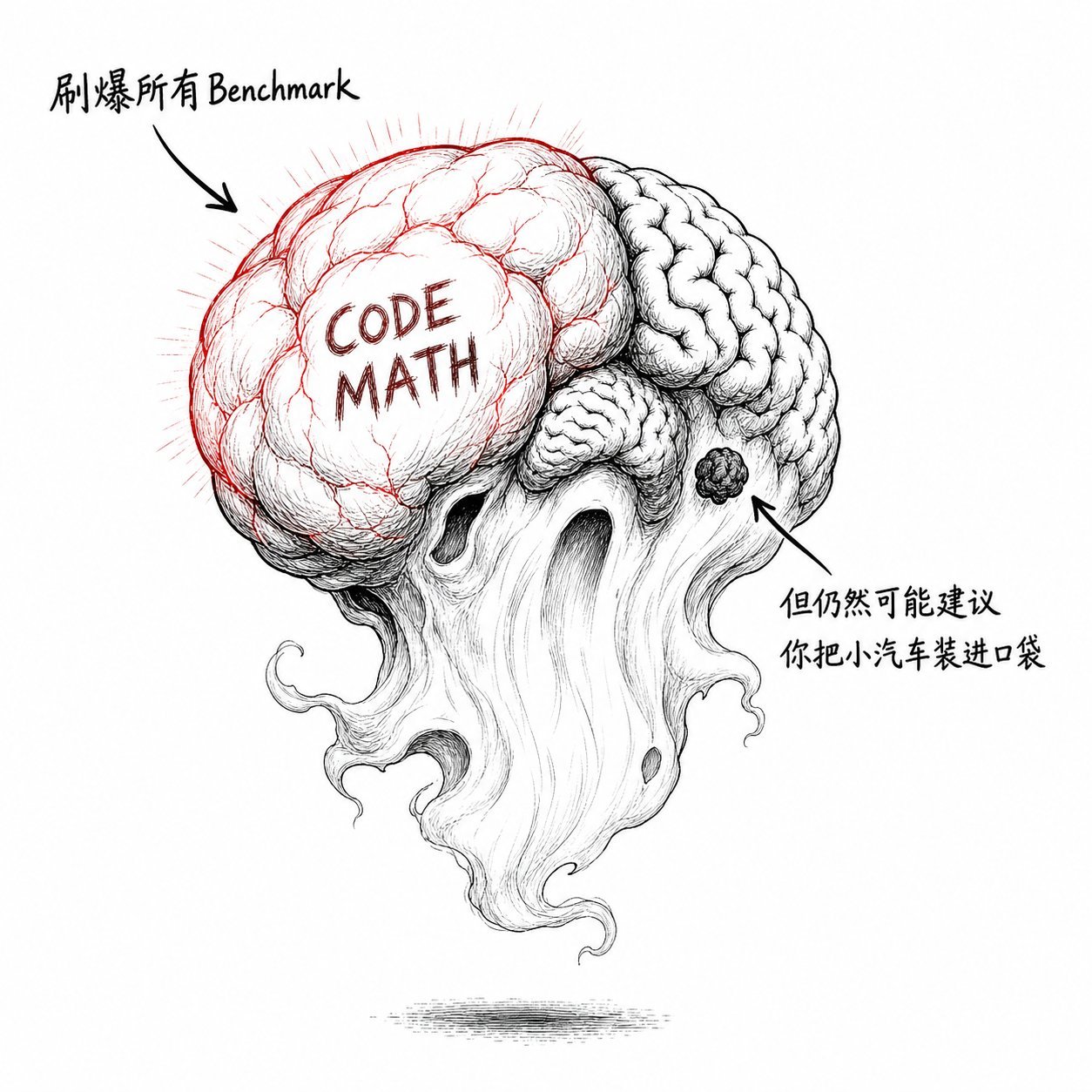 jagged intelligence 讽刺漫画